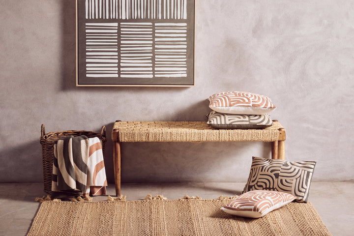 Dove Natural And Green Throw