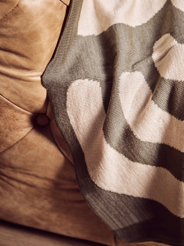 Dove Natural And Green Throw