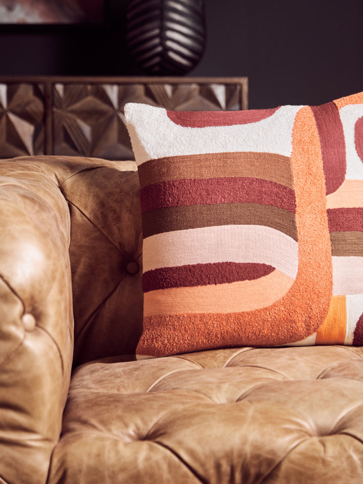 Dove Multi Coloured Square Cushion