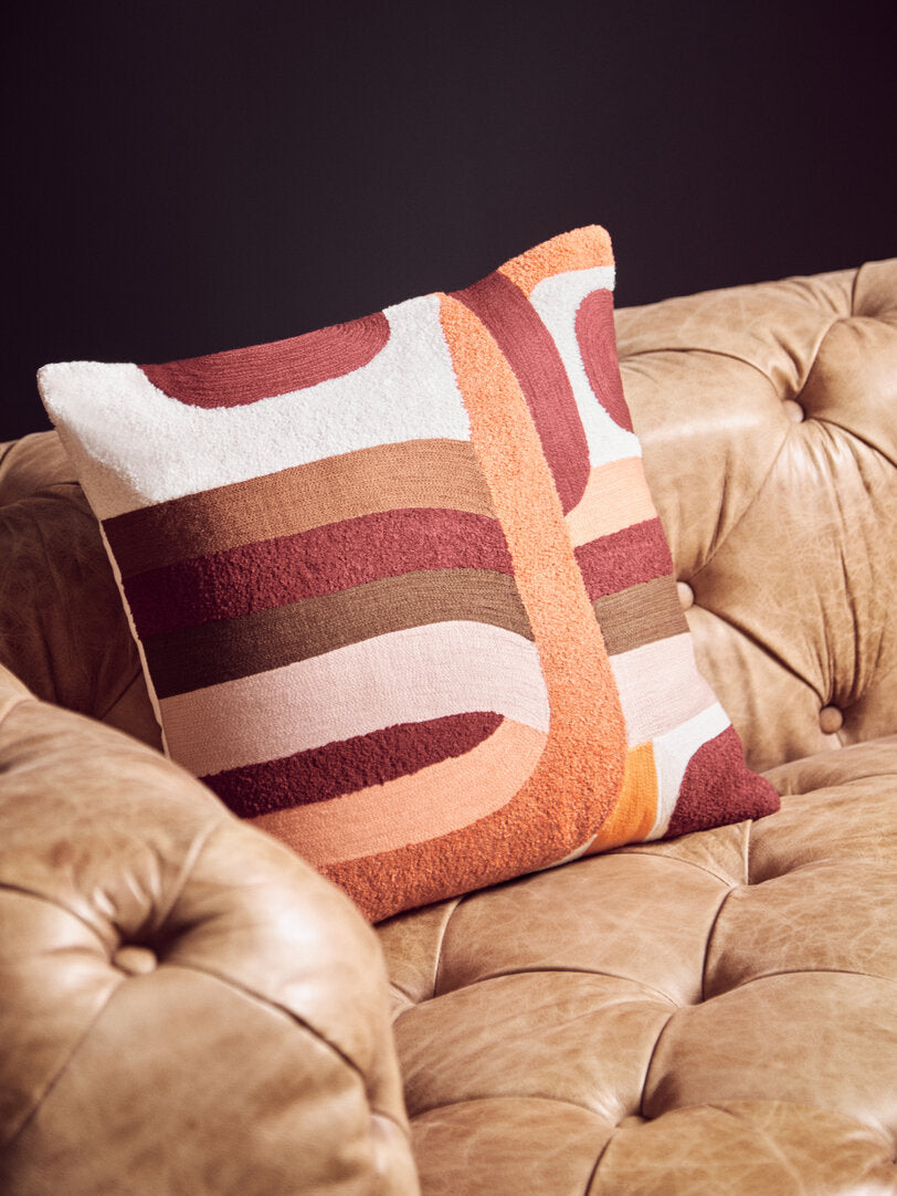 Ozella Multi Coloured Square Cushion