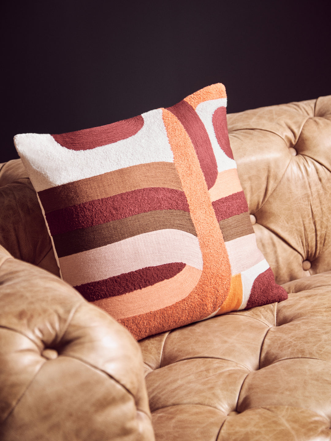 Dove Multi Coloured Square Cushion