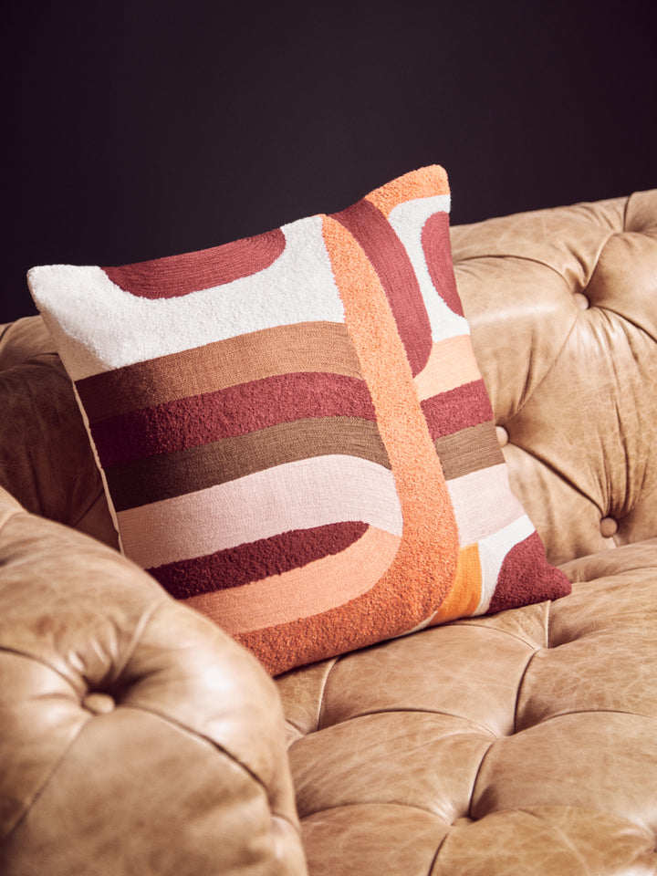 Dove Multi Coloured Square Cushion