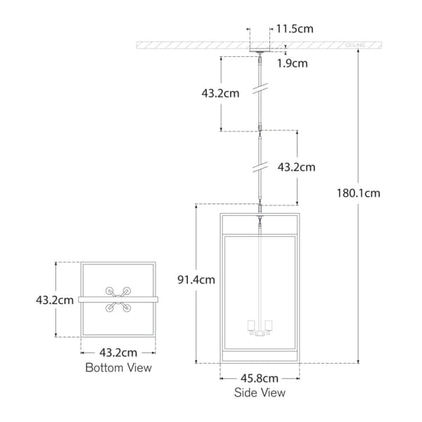 Halle Pendant Light Nickel, Pendant Light, Polished Nickel - Andrew Martin