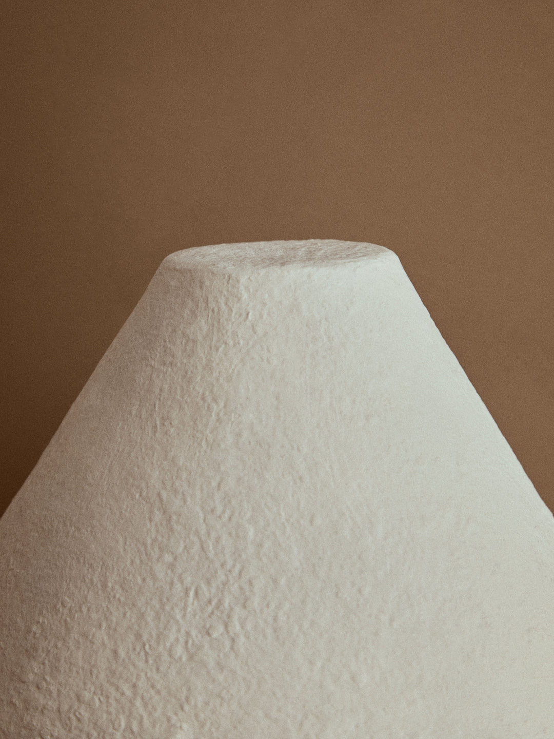 Thrush 44cm White Papier Mache Table Lamp