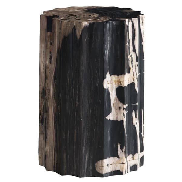 Petrified Scallop Log Side Table, Side table or stool