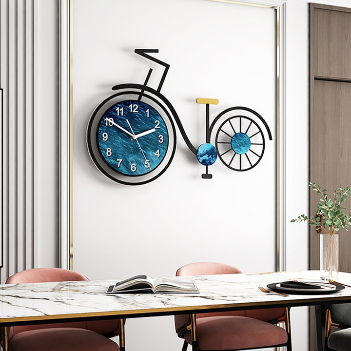 3D Acrylic Silent Large Bicycle Wall Clock 625mm