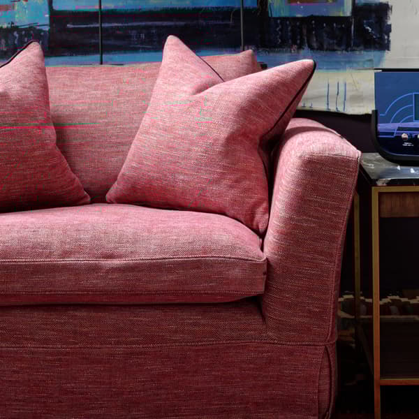 Delphini Red Berry, Cig And Match, Fabric - Andrew Martin