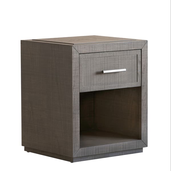 Raffles 1 Drawer Bedside Table Grey, Small Bedside Table, Small