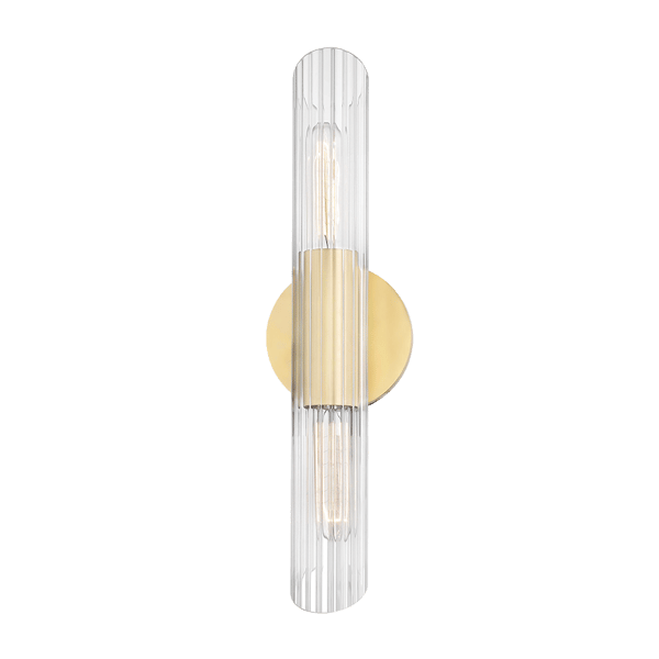 Cecily Wall Light Brass, Wall Light, Small, Aged Brass - Andrew Martin