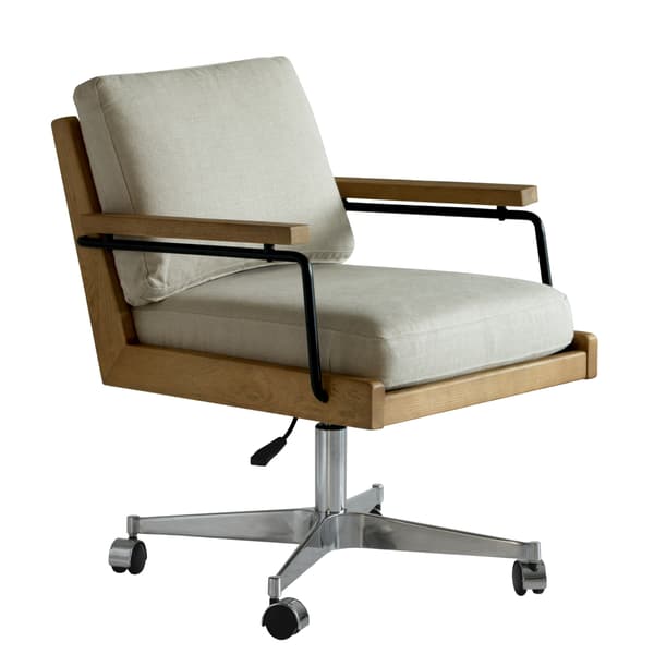 Malik Desk Chair, Desk Chair, Light Neutral