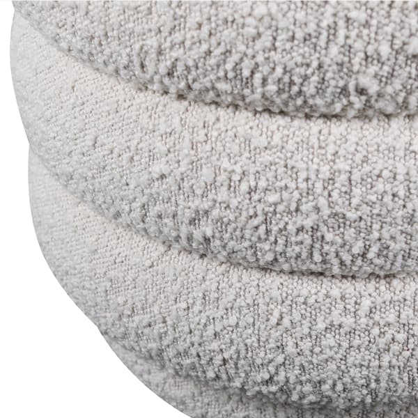 Dura Ottoman, Ottoman, White/Light Neutral