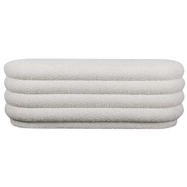 Dura Bench, Ottoman, White