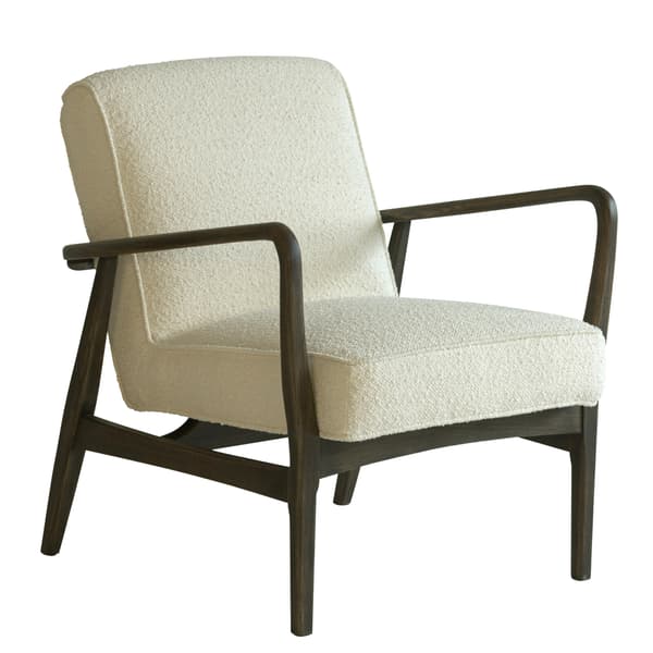 Dario Chair, Armchair, Brown/White