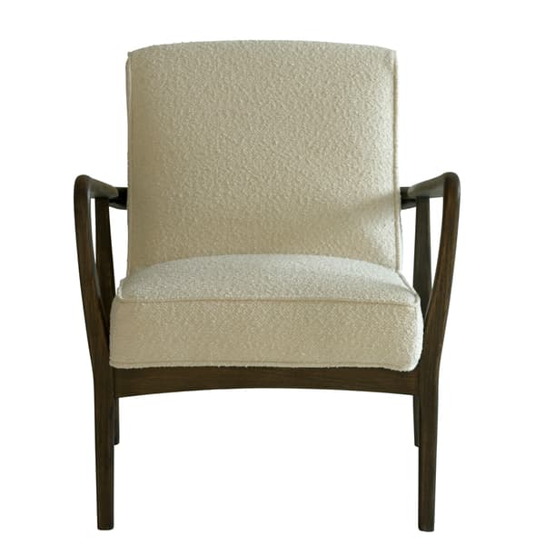 Dario Chair, Armchair, Brown/White