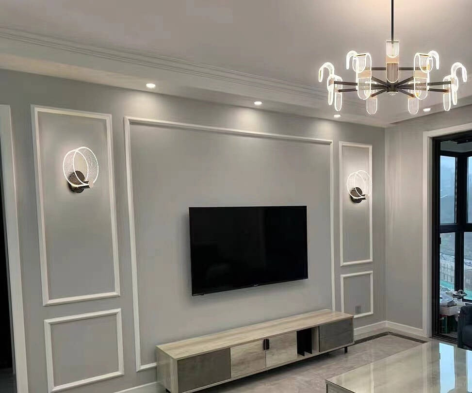 Modern Circle Wall Light Acrylic & Metal