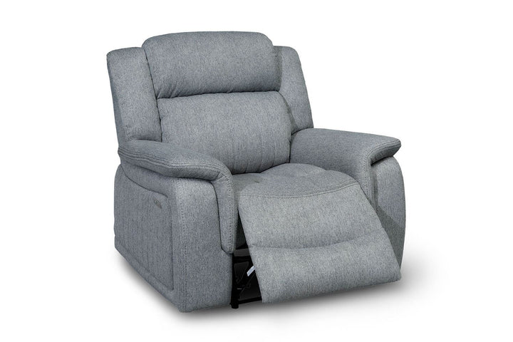 Linden Electric Recliner Sofa Grey Armchair