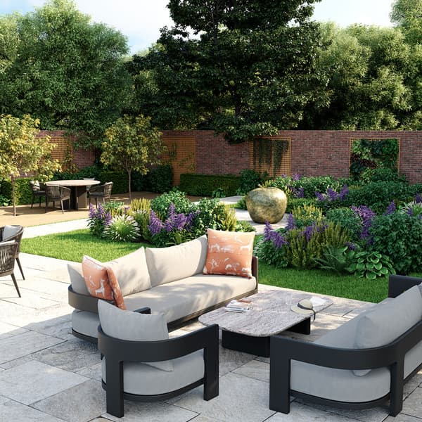 Caicos Sofa Slate, Outdoor Sofa, 2 Seater - Andrew Martin