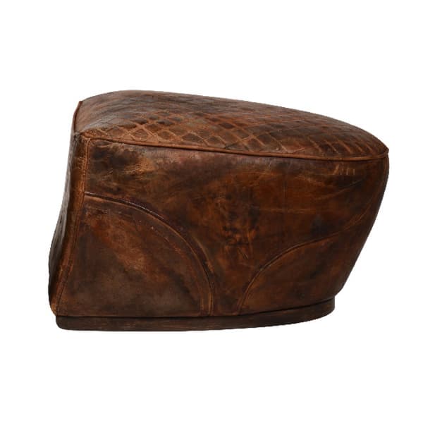 Saddle Footstool, Footstool, Brown - Andrew Martin