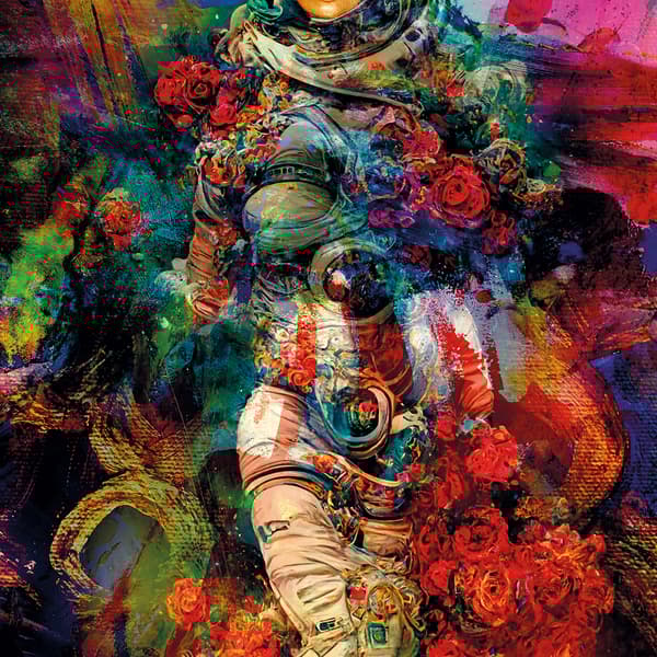 Space Flowers 150X200 - Plexiglass, 150cm x 200cm - Andrew Martin