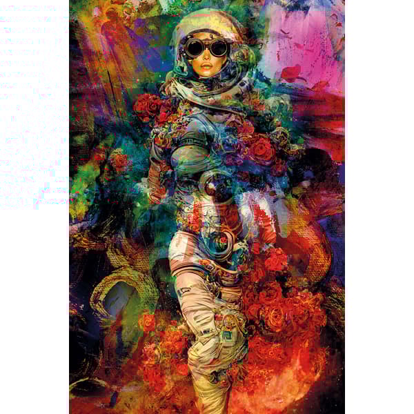 Space Flowers 150X200 - Plexiglass, 150cm x 200cm - Andrew Martin