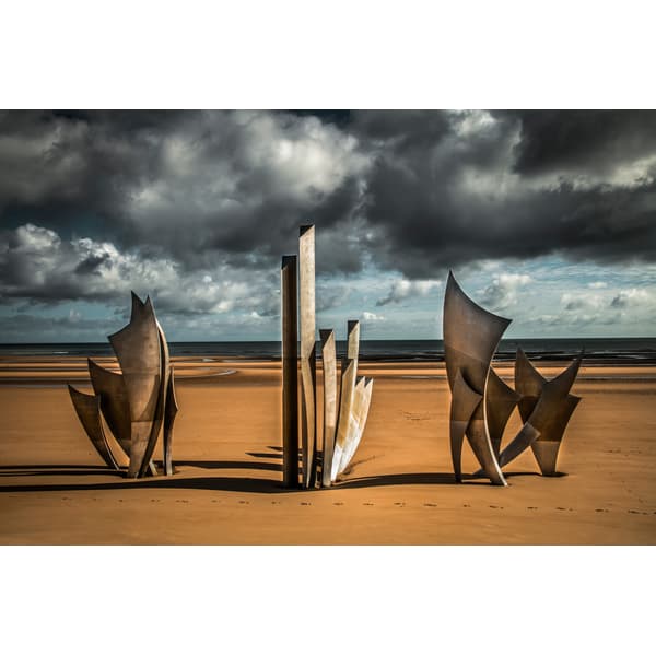 Sword Beach, 120cm x 80cm, Bronze/Copper/Silver - Andrew Martin
