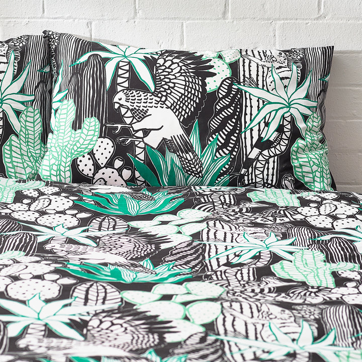 Arizona Db Duvet Set White/Black - image 4