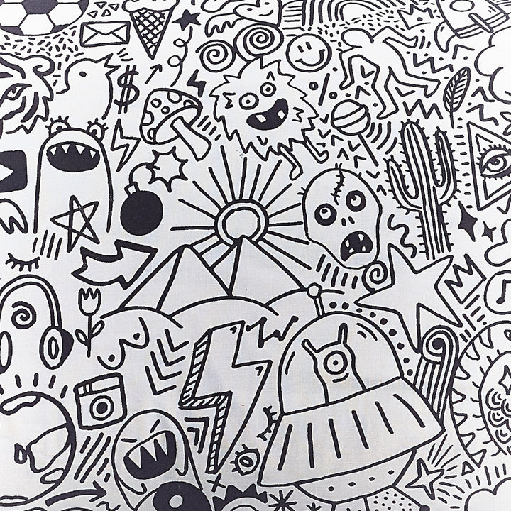 Doodles Sb Duvet Set White/Black - image 5
