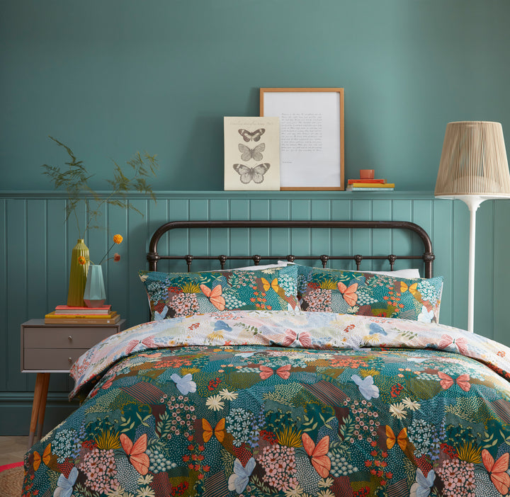 Forage Super King Duvet Set Teal - image 2