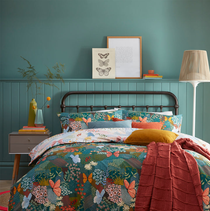 Forage Super King Duvet Set Teal