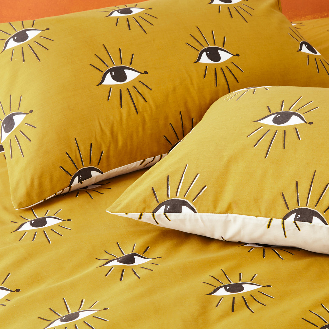 Theia King Size Duvet Set Ochre - image 4