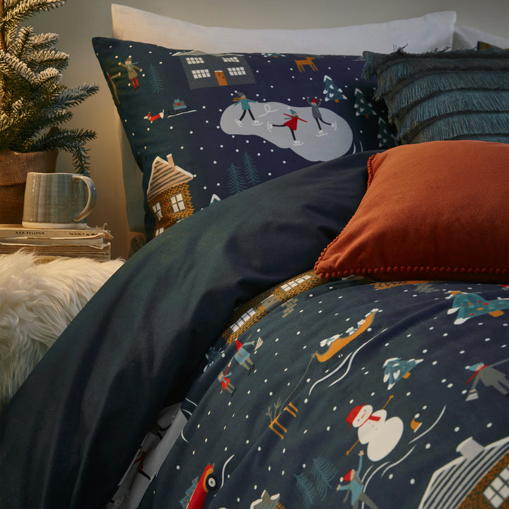 703winter Pines Sb Duvet Set Pine Navy - image 3