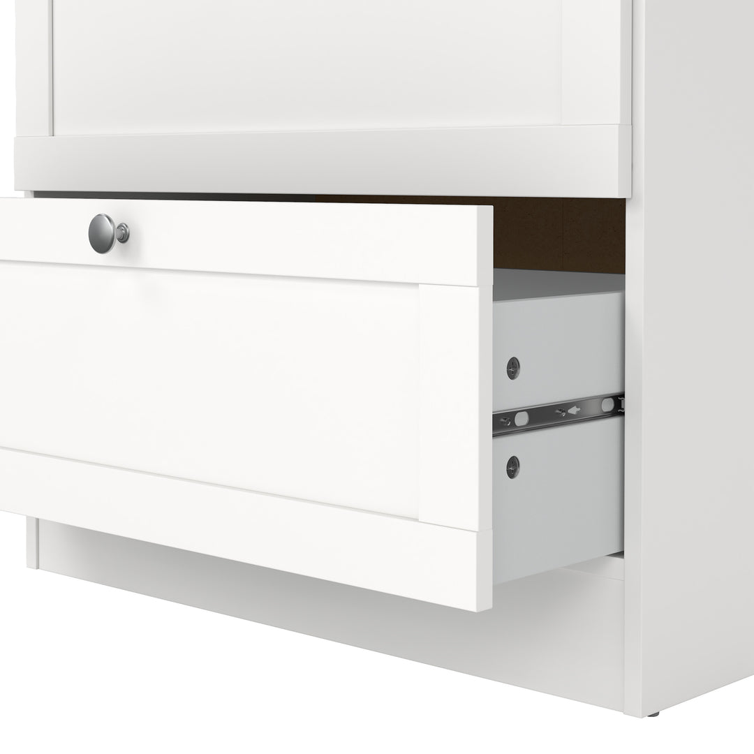 Brande Chest with 3 Frame Drawers in White