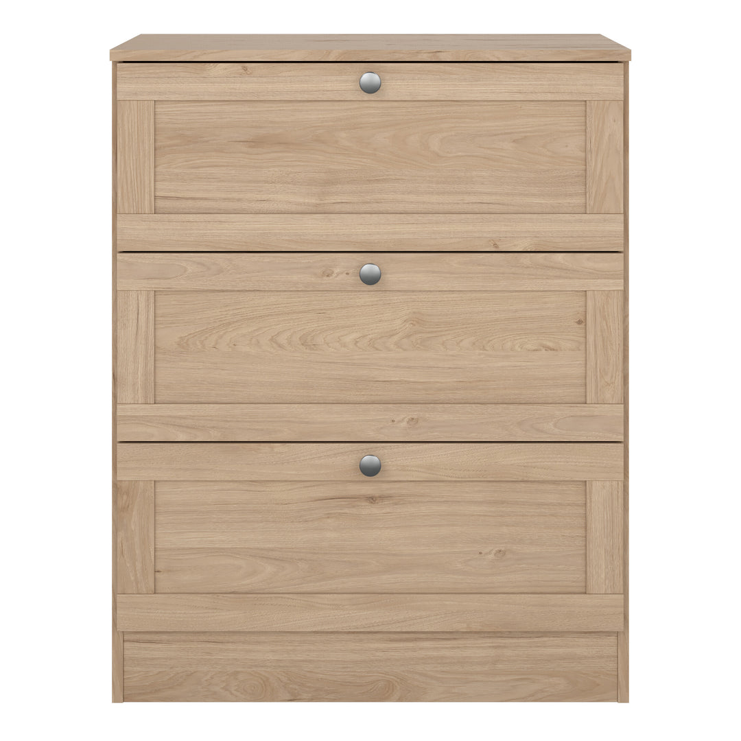 Brande Chest with 3 Frame Drawers in Jackson Hickory