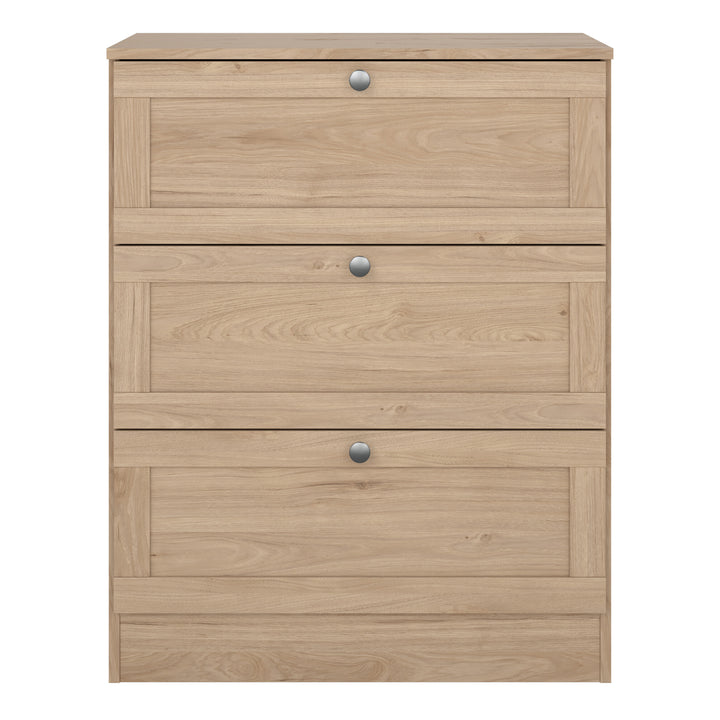 Brande Chest with 3 Frame Drawers in Jackson Hickory