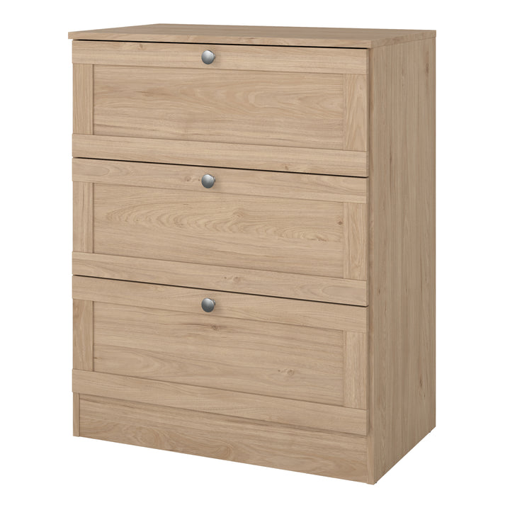 Brande Chest with 3 Frame Drawers in Jackson Hickory