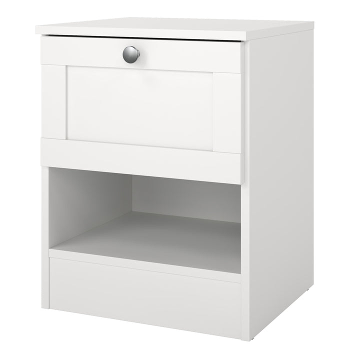 Brande Nightstand with1 Frame Drawer in White