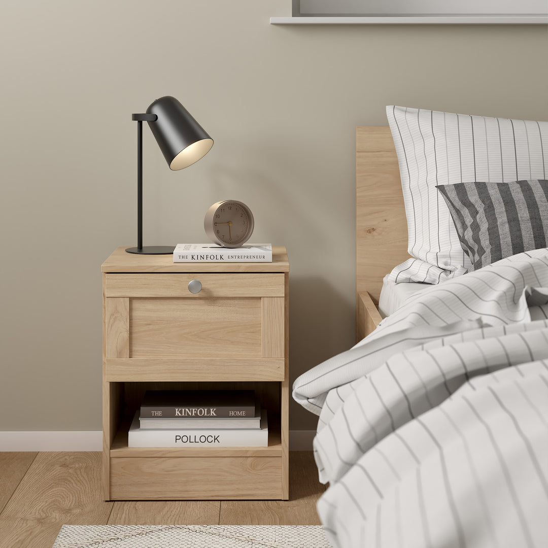 Brande Nightstand with1 Frame Drawer in Jackson Hickory