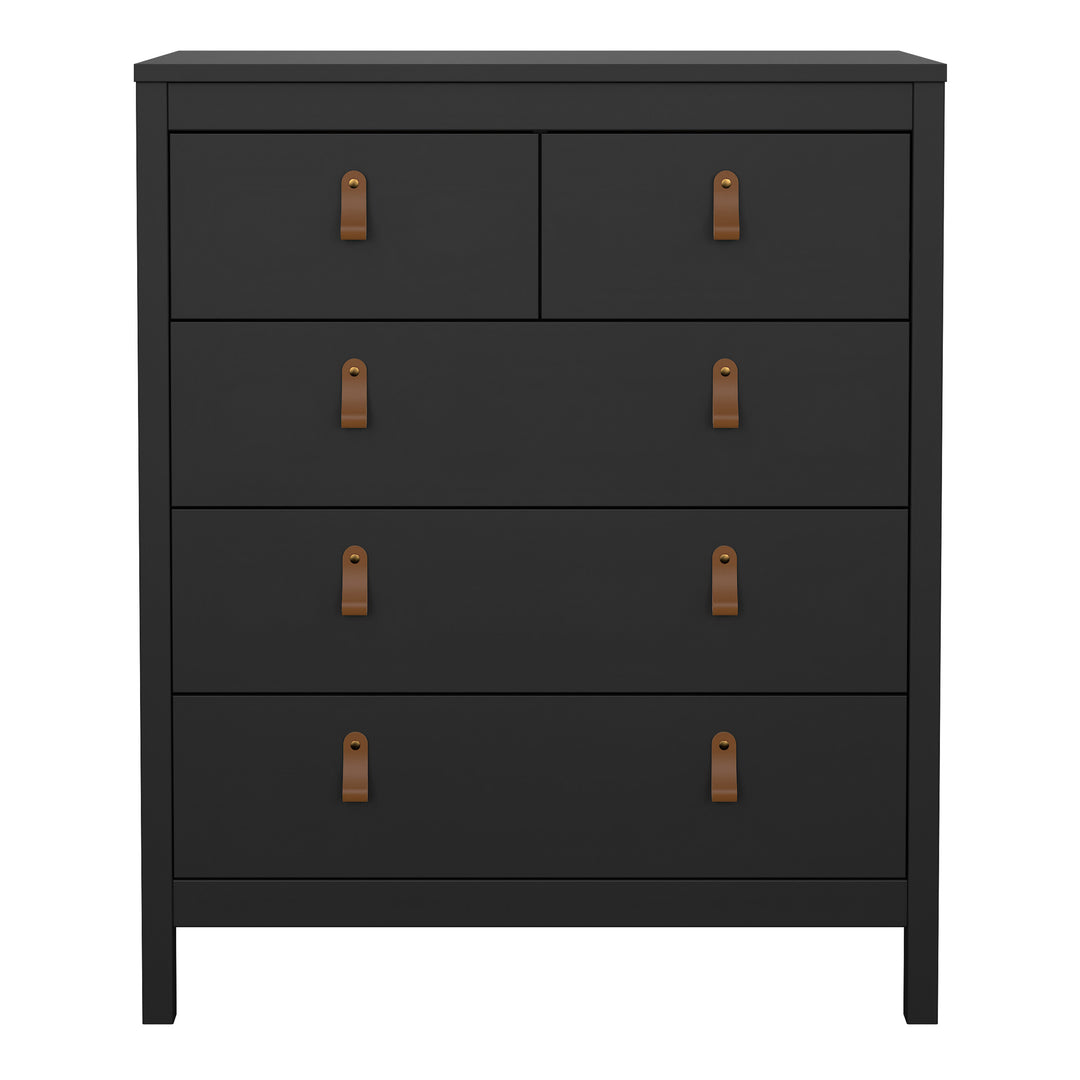 Barcelona Chest 3+2 Drawers in Matt Black