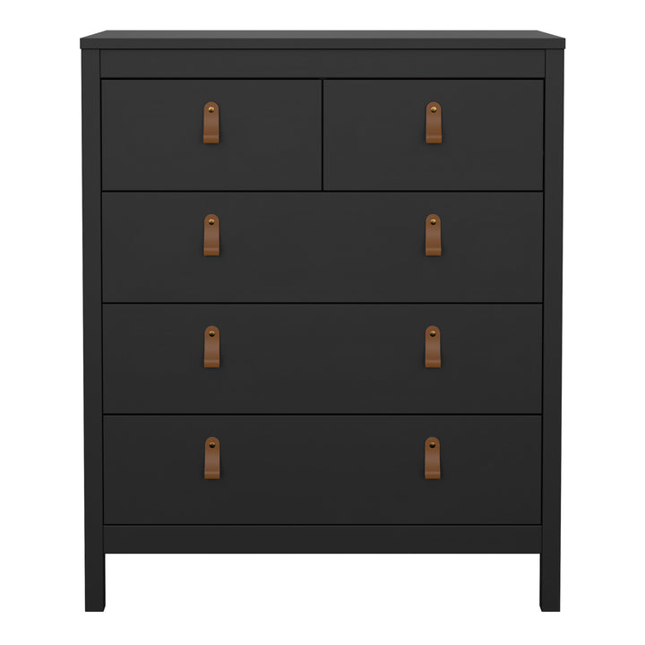 Barcelona Chest 3+2 Drawers in Matt Black