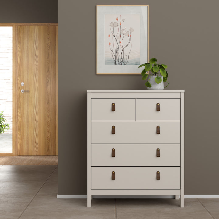 Barcelona Chest 3+2 Drawers in Cashmere