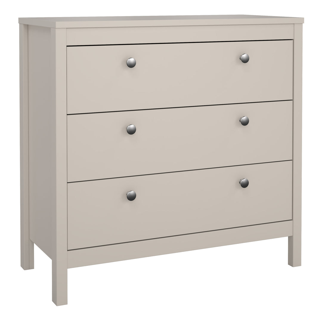 Barcelona Chest 3 Drawers in Cashmere