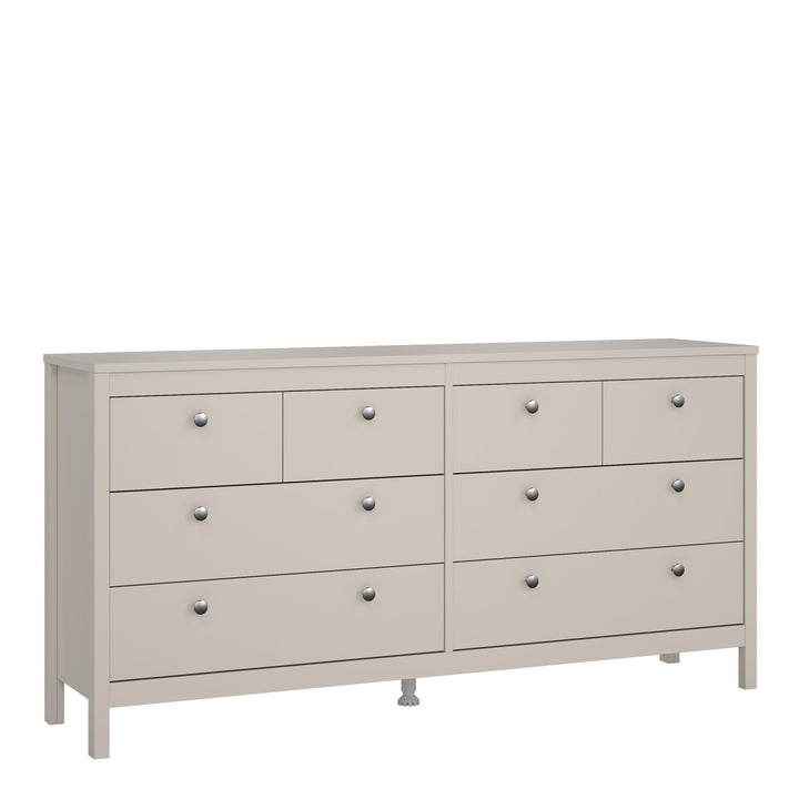 Barcelona Double Dresser 4+4 Drawers in Cashmere