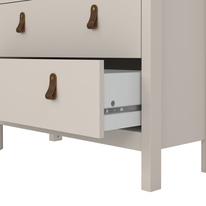 Barcelona China Cabinet 2 Glass Doors with 3 Drawers in Cashmere