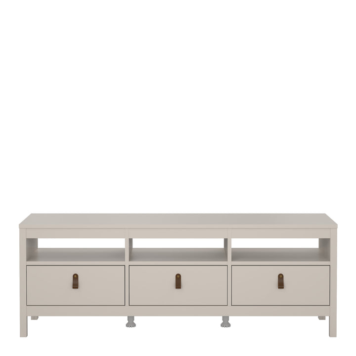Barcelona TV Unit 3 Drawers in Cashmere