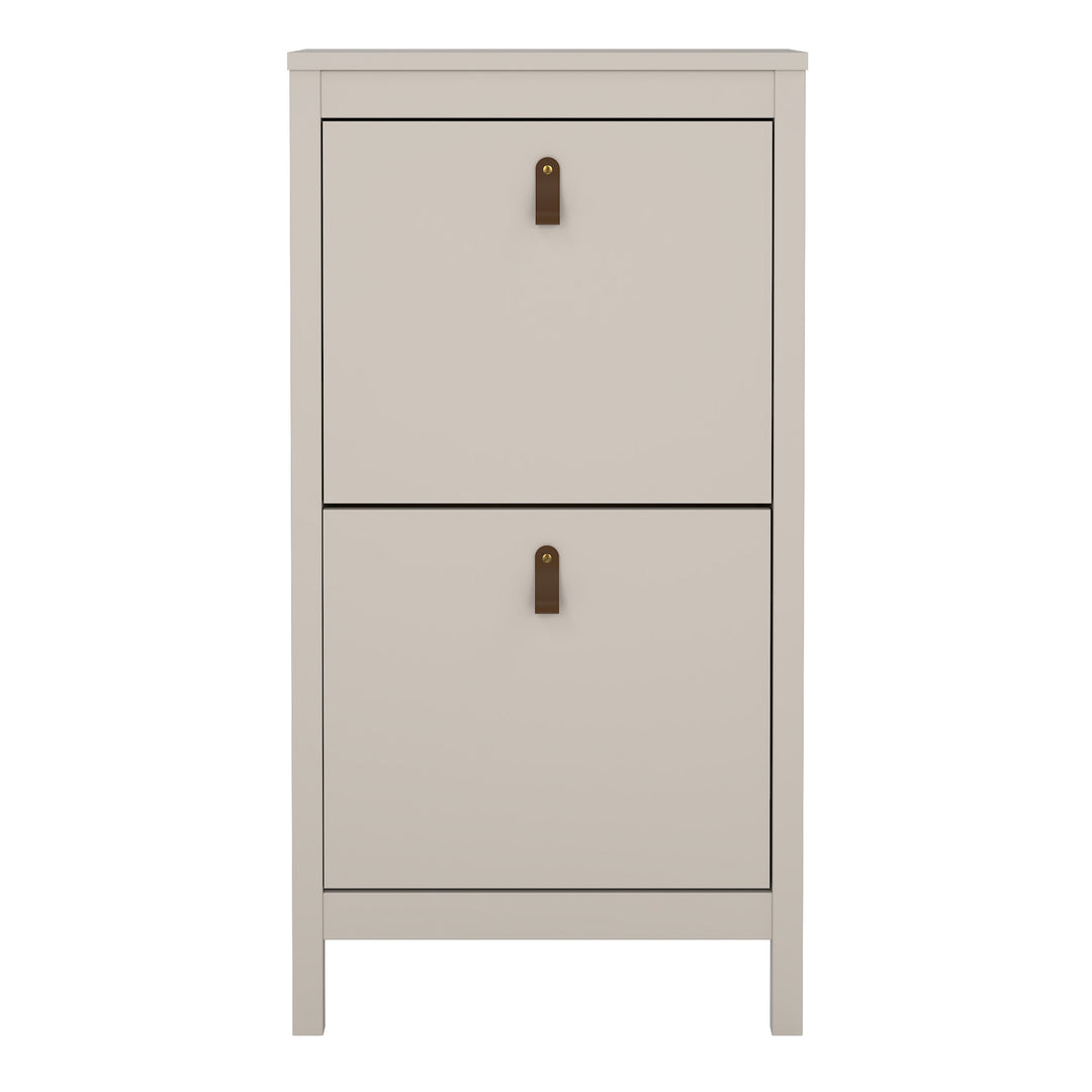 Barcelona Shoe Cabinet 2 Flip Down Doors in Cashmere
