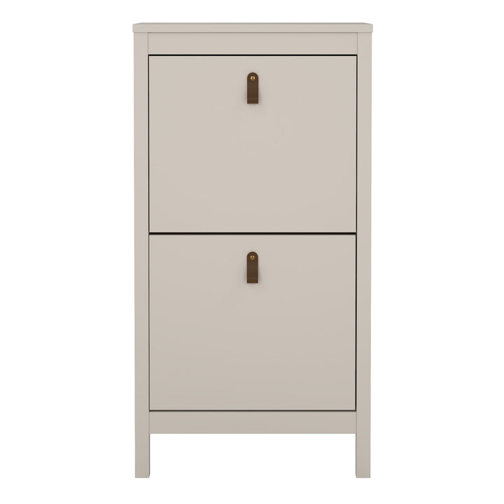 Barcelona Shoe Cabinet 2 Flip Down Doors in Cashmere