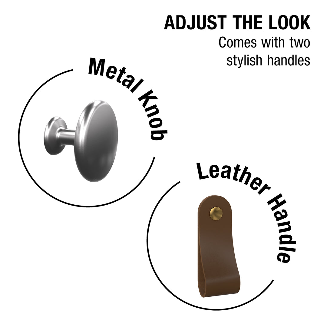 Barcelona Bedside Table 3 Drawers in Cashmere