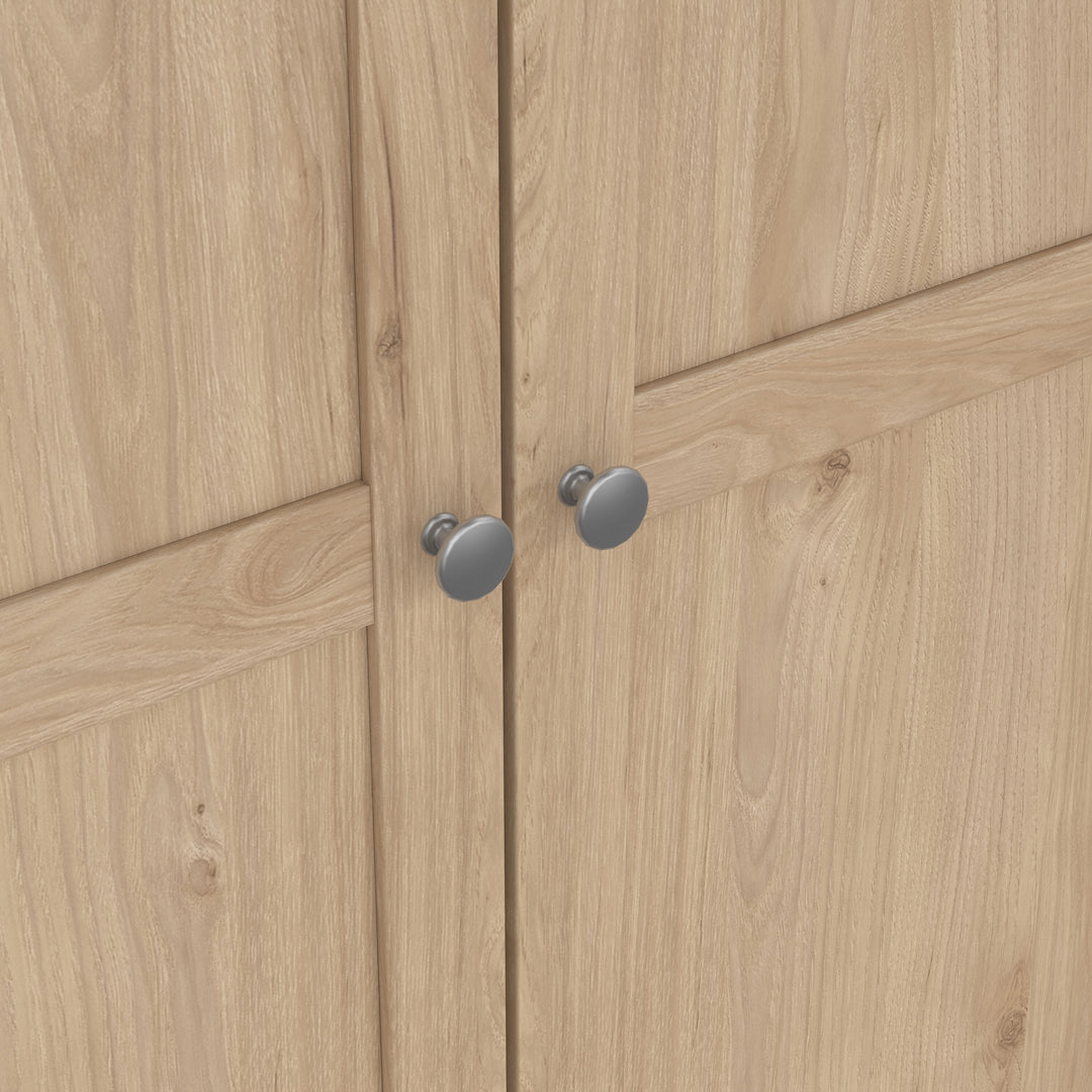 Brande Wardrobe with 3 Frame Doors in Jackson Hickory Oak