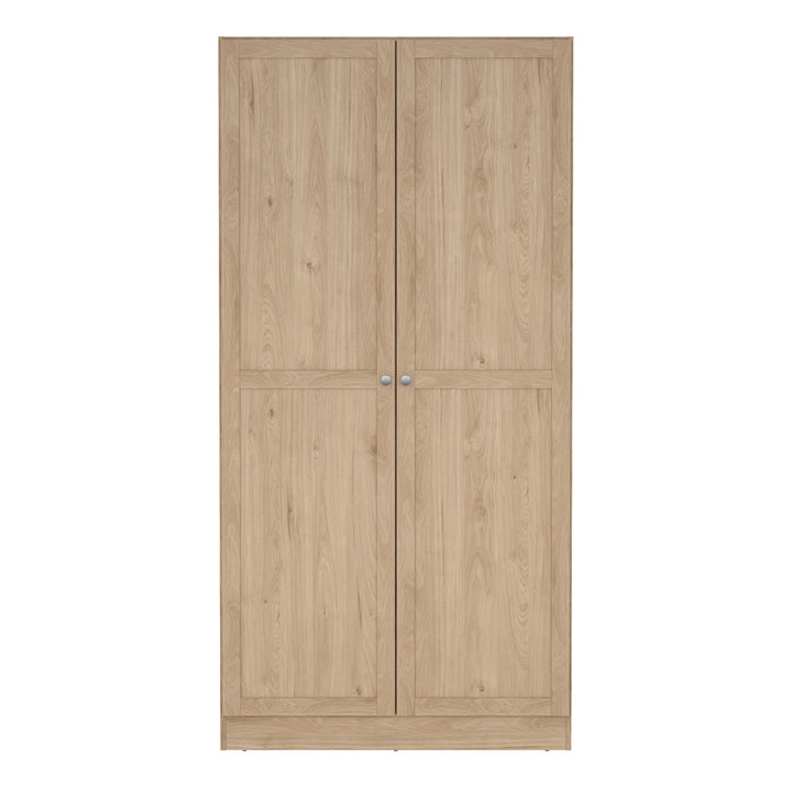 Brande Wardrobe with 2 Frame Doors in Jackson Hickory