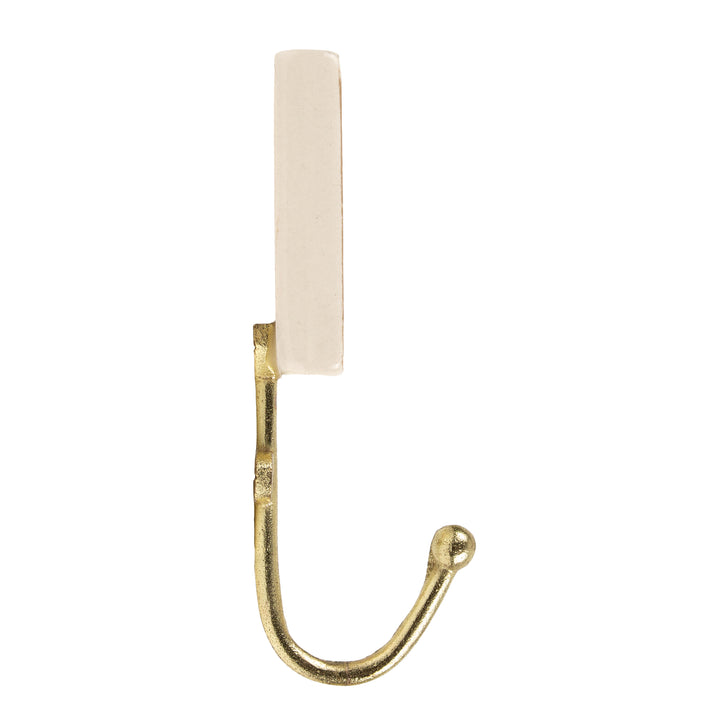 770 Alphabet N Set Of 1 Wall Hook Ivory/Black - image 4